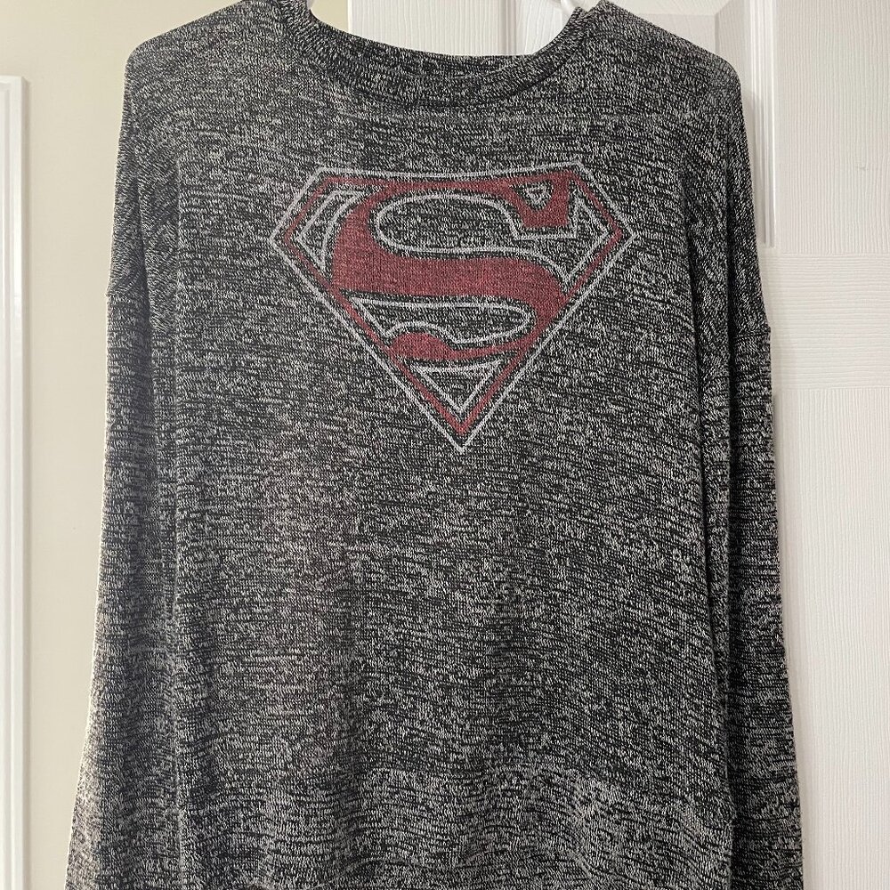 Grey Superman Sweatshirt - Size Small